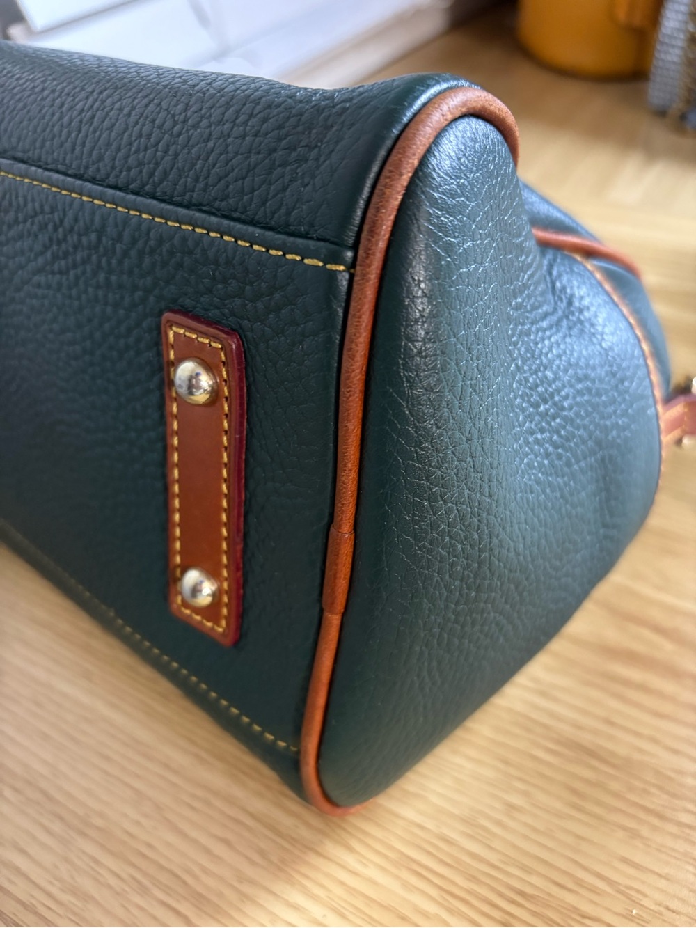 Dooney & Bourke Green Barrel Satchel - Picture 7 of 13
